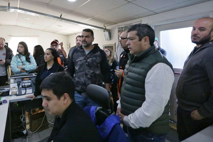 Vuoto encabezó el Comité de Emergencia en Ushuaia tras el sismo en el mar de Hoces (Pasaje de Drake).