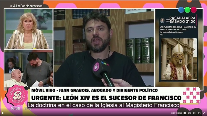 Grabois le enseño a Milei la verdadera Doctrina de el Papa Leon Xlll 