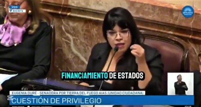 Contundente reclamo de la senadora Eugenia Duré: base militar y radar inglés en Tierra del Fuego, la polémica visita del Comando Sur de EE.UU. y el pedido por Malvinas