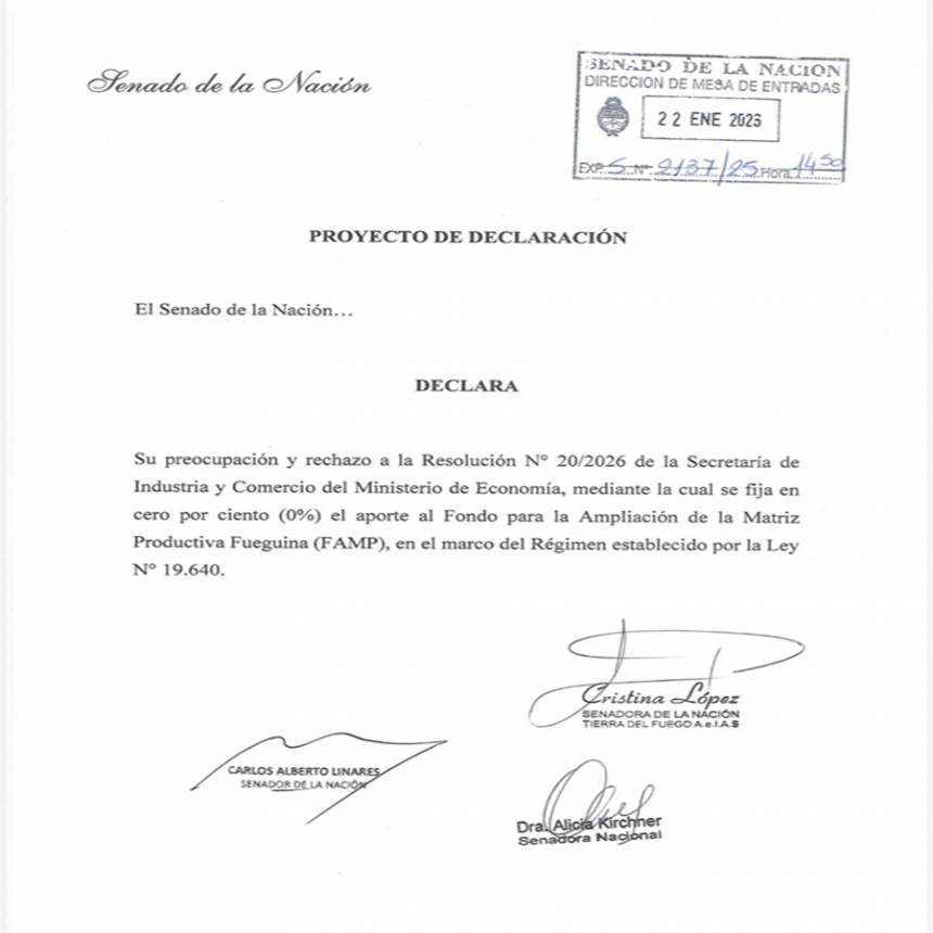 Milei vuelve a golpear a Tierra del Fuego: vacían el FAMP y frenan el futuro productivo