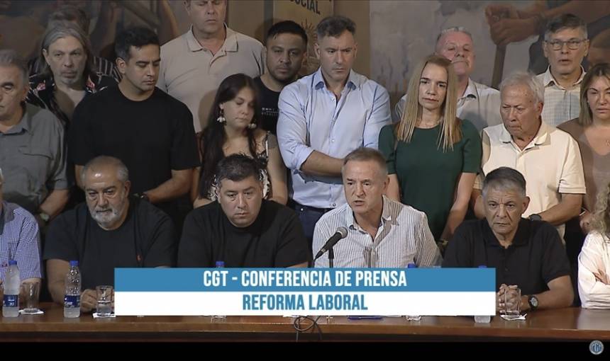 La CGT apunta contra el fracaso económico del gobierno de Milei y llama a un paro total de 24hs