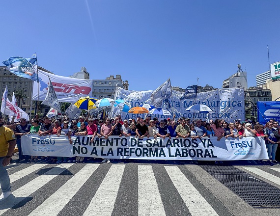 El FreSU anunció un paro de 36 horas con movilización cuando la Reforma Laboral vuelva al Senado