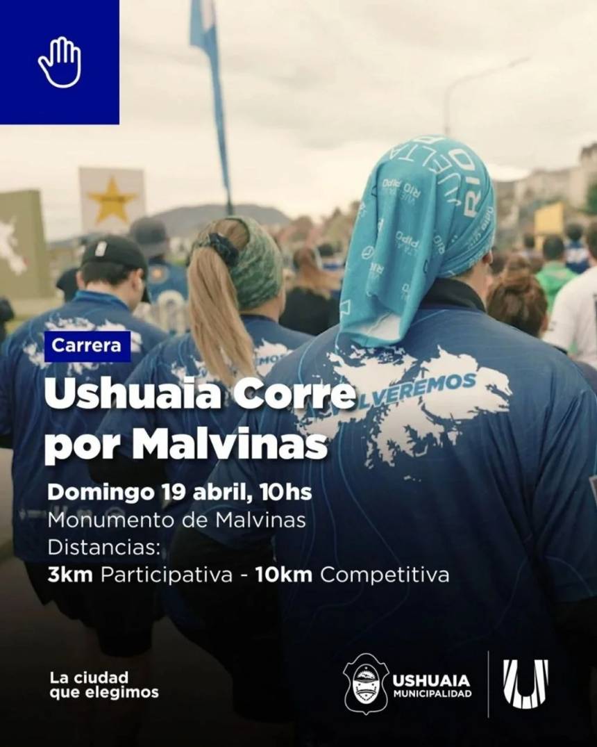 Ushuaia Corre por Malvinas: nueva edición el 19 de abril para honrar memoria y comunidad