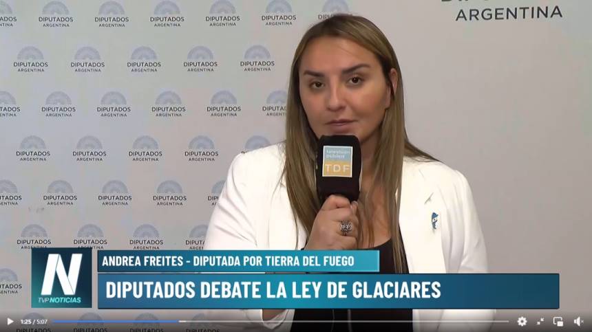 El fin de los hielos eternos: Andrea Freites denunció el «saqueo legislativo» de los glaciares