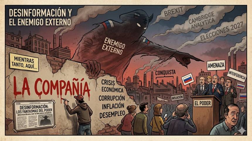  Desinformación: cuando el poder te vende fantasmas para no hablar de lo que pasa acá.