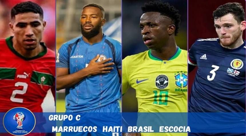 El Grupo C del Mundial 2026 disputa la segunda fecha con los enfrentamientos Escocia vs. Marruecos y Brasil vs. Haití.
