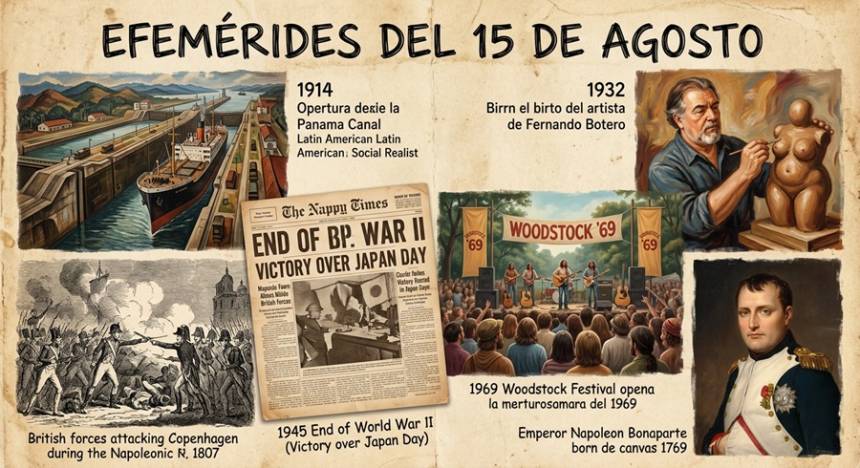 Efemerides :15 de Agosto: El día en que la historia cambió el rumbo del mundo 