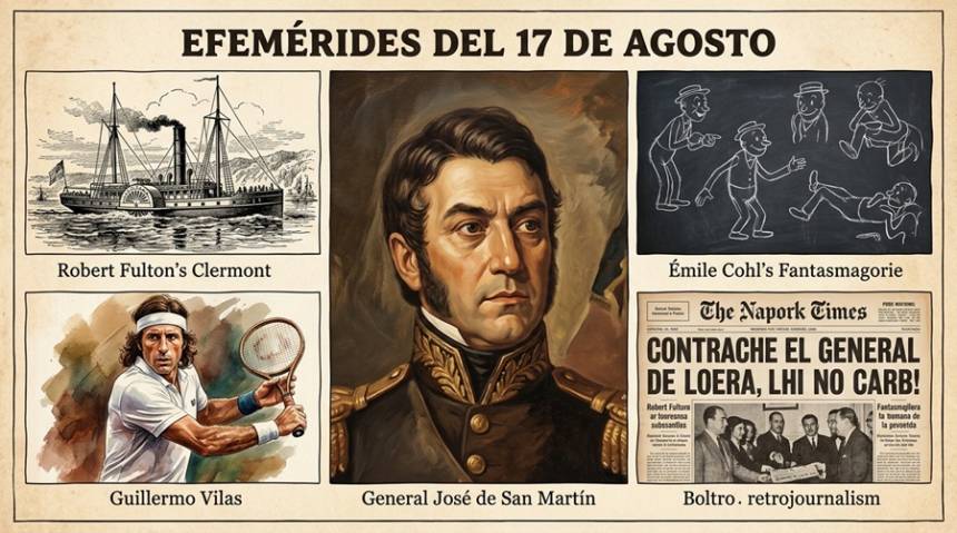 #Efemérides 17 de agosto: Un día como hoy... Recordamos los hechos que marcaron la historia.