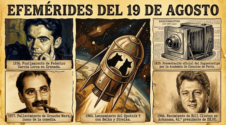 #Efemérides 19 de agosto: Un día como hoy... Recordamos los hechos que marcaron la historia.