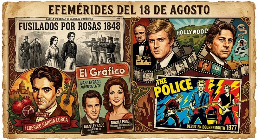 #Efemérides 18 de agosto: Un día como hoy... Recordamos los hechos que marcaron la historia.