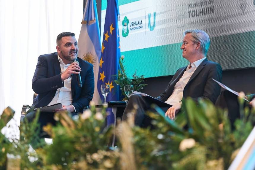 Vuoto llevó el mensaje de Malvinas al foro ambiental ante el embajador de la Unión Europea