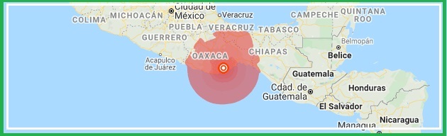 Sismo en México :El epicentro fue en el sureste de Oaxaca