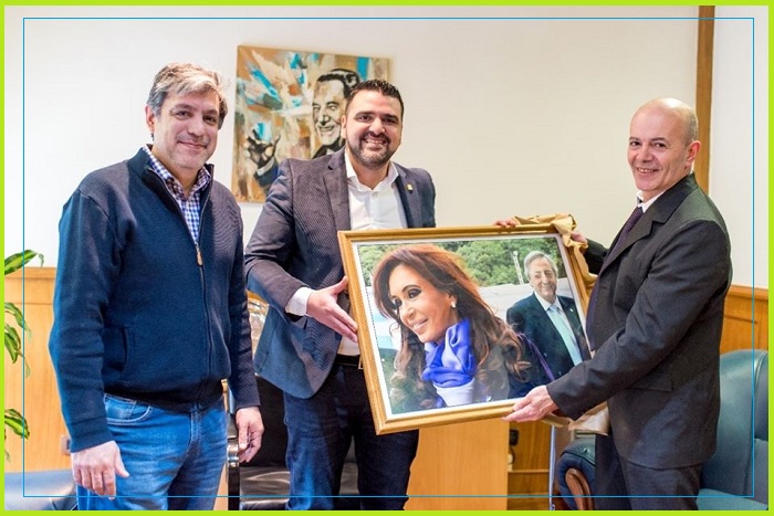 El Intendente Walter Vuoto y Senador Matias Rodriguez recibieron al flamante Titular del ANSES Ushuaia Cesar Colantonio