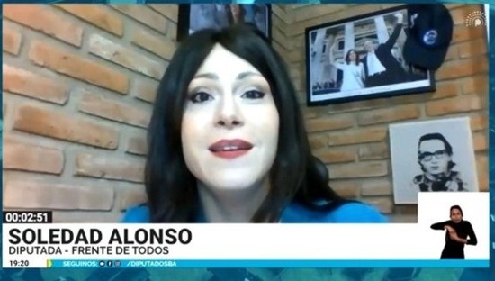 Sentidas palabras de la diputada Soledad Alonso para recordar la figura del ex presidente Néstor Kirchner .