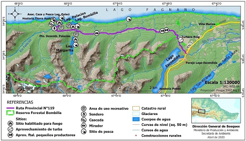 Personal de la Dirección Provincial de Manejo del Fuego se encuentra trabajando en la construcción de nuevos senderos dentro de la Reserva Forestal, actividad que a su vez es aprovechada por las brigadas, como jornadas de entrenamiento en apertura de líne
