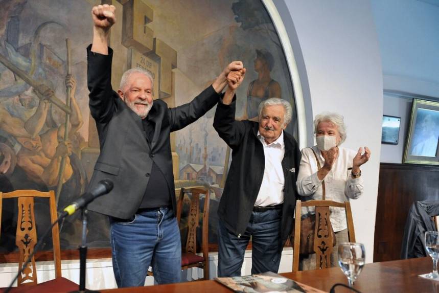  Lula Da Silva y Pepe Múgica en CGT argentina