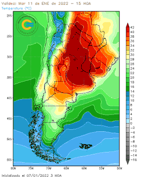 Ola de calor extremo se espera en los próximos días en la Argentina