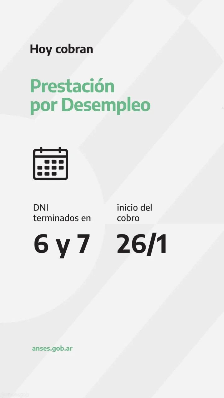 CALENDARIOS DE PAGOS 26 DE ENERO