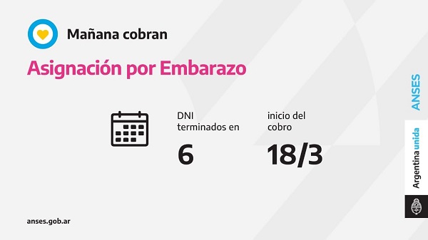 Calendario de pagos de ANSES 18 de Marzo