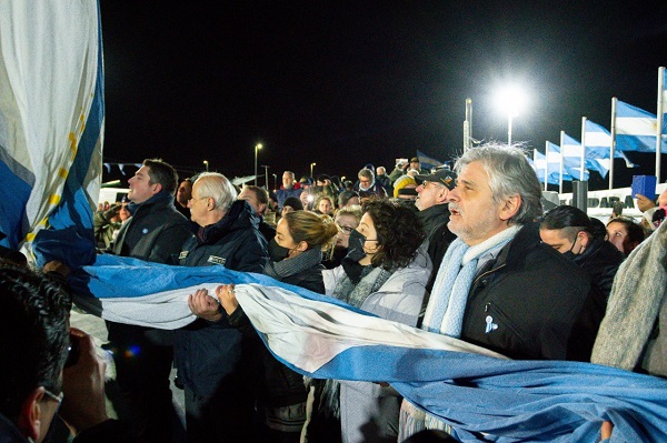 Gustavo Melella, sostuvo que «hoy el pueblo fueguino abraza a nuestros veteranos de Malvinas»