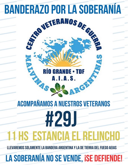Veteranos de Guerra de Río Grande alzan su voz en defensa de la soberanía argentina ante radar inglés en Tierra del Fuego