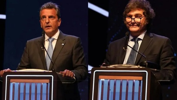  Massa y Milei se enfrentan en el balotaje este domingo.