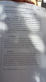 Escrito presentando en la cámara federal Seguridad Social en defensa FGS