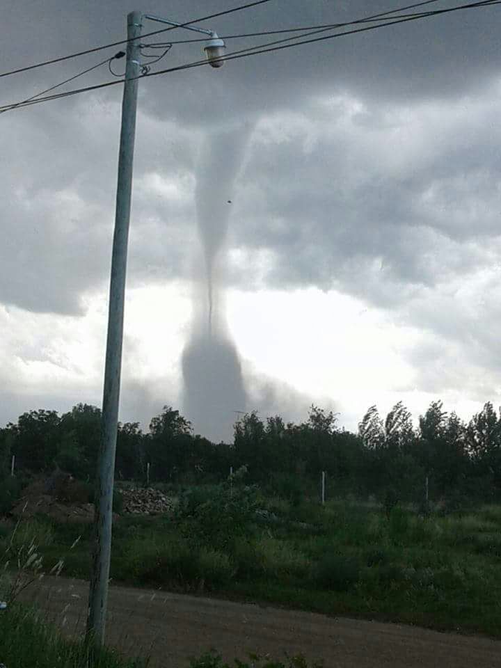 Un tornado asustó a San Luis pero no hubo víctimas